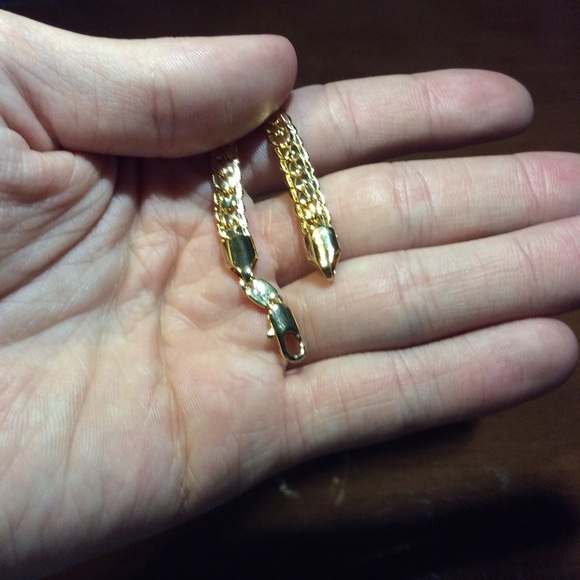 Mens "Jax" 18K REAL Gold Plated 6mm Curb Chain - Picture 5 of 8